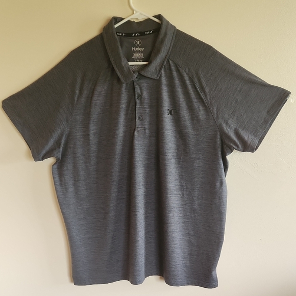 Hurley‎ Gray Polo Shirt Short Sleeve Casual